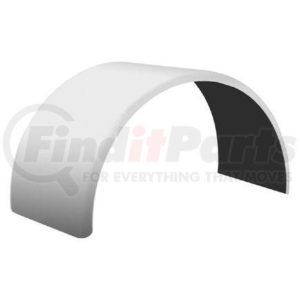 TFEN-S32P by TRUX - 80 Smooth Single Axle Fender w/ Rolled Edge - 14 Ga. - 45.5 (Sold by Piece)