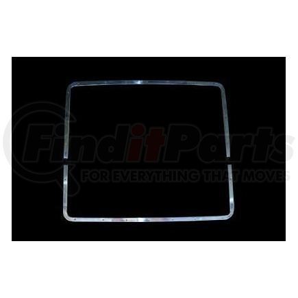 P1293 by ARANDA - Hood Grille Surround - Long, L-Hood, Stainless Steel, For Peterbilt 379