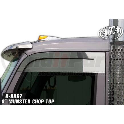 K-0067 by ARANDA - T880 8 Munster Chop Tops Kenworth T880 2016 & Newer