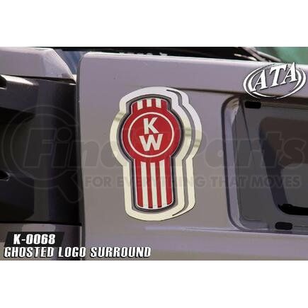 K-0068 by ARANDA - T880 Ghosted Logo Surround Kenworth T880 2016 & Newer