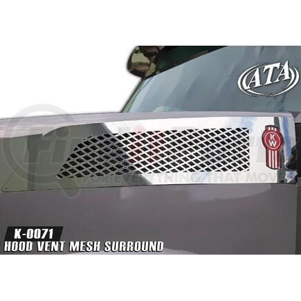 K-0071 by ARANDA - T880 Hood Vent Mesh & Surround Kenworth T880 2016 & Newer