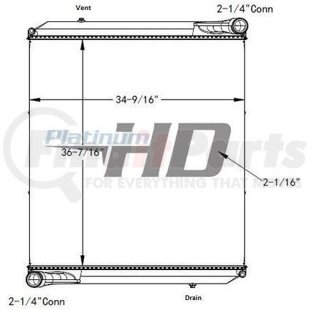 HDC011072PA by AUTOCAR - Design Style Plastic / AluminumHeight 36 7/16Width 34 7/8Depth 2Inlet 2 1/4 connectionOutlet 2 1/4 connectionEngine Oil Cooler NoTrans Oil Cooler NoMake AutocarModel ACXStart Year 2010End Year 2018Reference # HDC011072PA, 1102661,