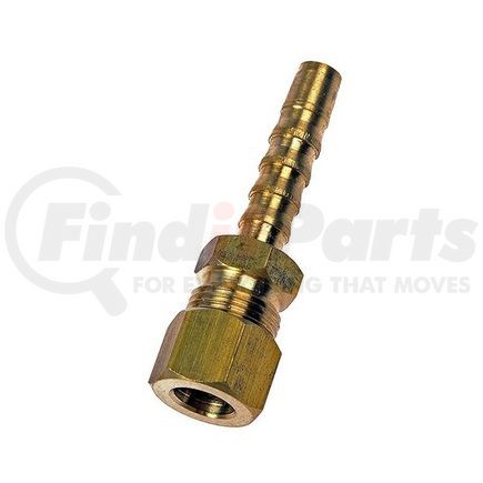 800-036.5 by DORMAN - Fuel Line Adapter - 5/16" End Fitting, Compression, Brass, Nylon Barb