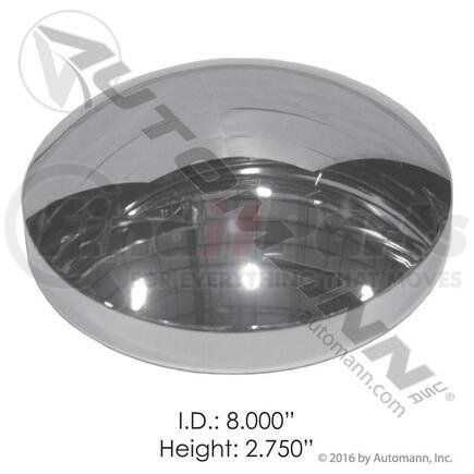 562.C1002C by AUTOMANN - Wheel Hub Cap, Chrome ABS with 33mm Push-On Nut Covers