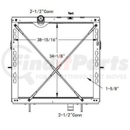 HDC011249PAF by PETERBILT - Radiator