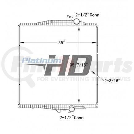 HDC010006PA by VOLVO - Radiator - Plastic Aluminum