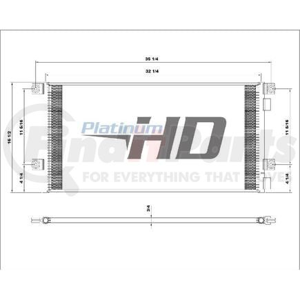 HDH010764 by VOLVO - Volvo 2016-17 VHD/VN Parallel Flow CondenserHeight 32 1/4Width 16 1/2Depth 3/4Inlet Block FittingOutlet  Block FittingDesign Style  Parallel FlowMake VolvoModel VNStart Year 2016End Year 2017Reference N980768, 22386057, 9260116, 24-3