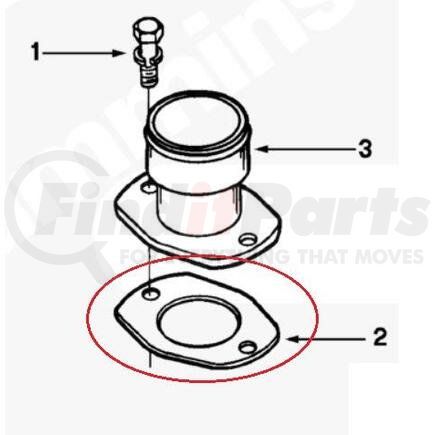 131323 by PAI - Water Outlet Gasket - Cummins 855 Series Application