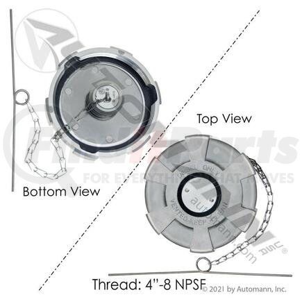 572.1011 by AUTOMANN - FUEL CAP 4IN