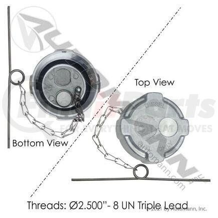 572.1025 by AUTOMANN - FUEL CAP 2-1/2IN NON-VENTED