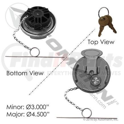 572.1015KA by AUTOMANN - FUEL CAP KEYED ALIKE LOCKING P