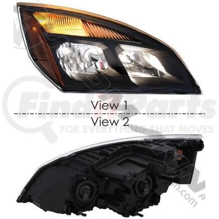 564.46002 by AUTOMANN - Headlight - RH, Black, LED, for Freightliner P4