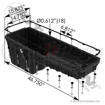 802.46292 by AUTOMANN - OIL PAN DETROIT DIESEL