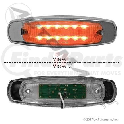 571.LD267CA12 by AUTOMANN - MARKER LIGHT LED SS BEZEL CLEA