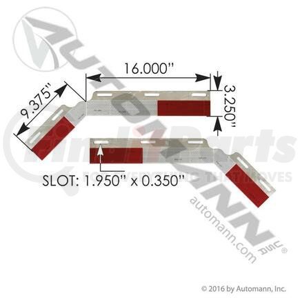 562.441 by AUTOMANN - Conspicuity Plate Set, Angled