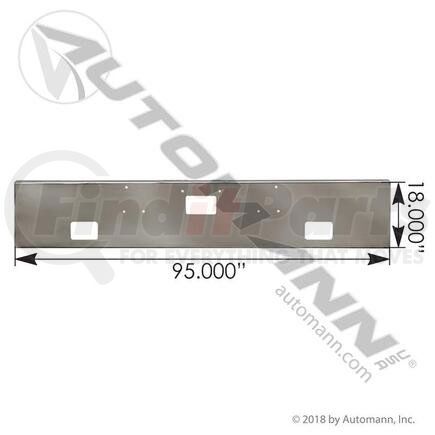 564.75118C by AUTOMANN - BUMPER CHROME PETERBILT 18IN M