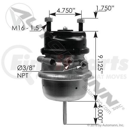 179.SB1824DB by AUTOMANN - Spring Brake - Type 18/24, Disc Brake, LH