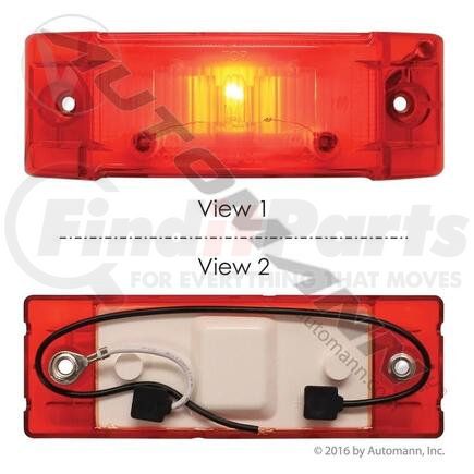 571.LG211R by AUTOMANN - MARKER LIGHT 2IN-6IN RED