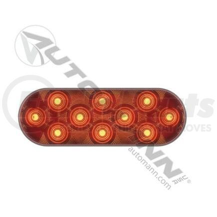 571.LD60R10 by AUTOMANN - S/T/T LIGHT LED 6IN OVAL RED