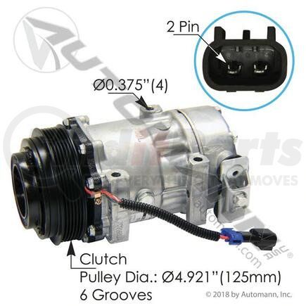 830.31005 by AUTOMANN - AIR CONDITIONING COMPRESSOR 7H