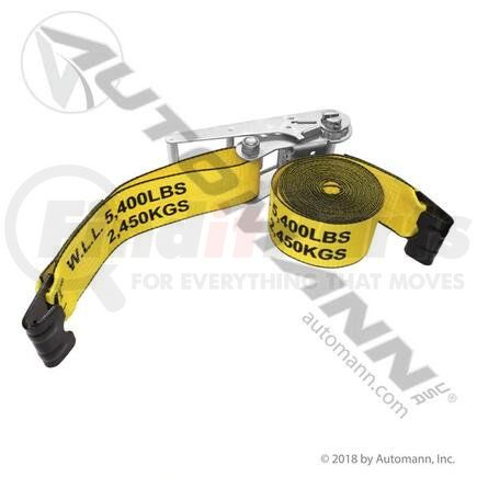 573.C430FH by AUTOMANN - Ratchet Tie Down Strap - 4 in. x 30 ft, with Flat Hooks