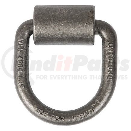 B38IW by BUYERS PRODUCTS - Tie Down D-Ring - 1/2 in. Forged, with Weld-On Mounting Bracket