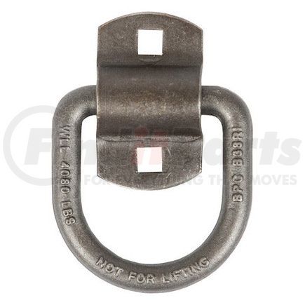 B38I by BUYERS PRODUCTS - Tie Down D-Ring - 1/2 in. Forged, with 2-Hole Mounting Bracket