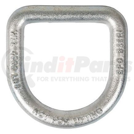 b38rzw by BUYERS PRODUCTS - Tie Down D-Ring - 1/2 in. Forged, White Zinc-Plated