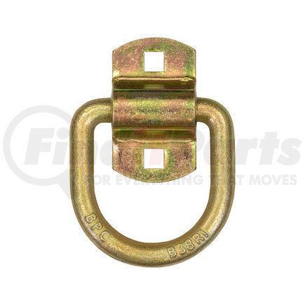 b38zy by BUYERS PRODUCTS - 1/2in. Forged D-Ring with 2-Hole Mounting Bracket - Yellow Zinc Plated