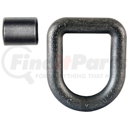 b50i by BUYERS PRODUCTS - Tie Down D-Ring - 1 in. Forged, Extended with Weld-On Mounting Bracket