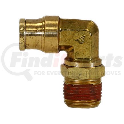 be90m375p25s by BUYERS PRODUCTS - Brass DOT Push-in Swivel Male Elbow 3/8in. Tube O.D. x 1/4in. Pipe Thread