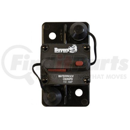 cb151pb by BUYERS PRODUCTS - 150 Amp Circuit Breaker with Manual Push-To-Trip Reset with Large Frame