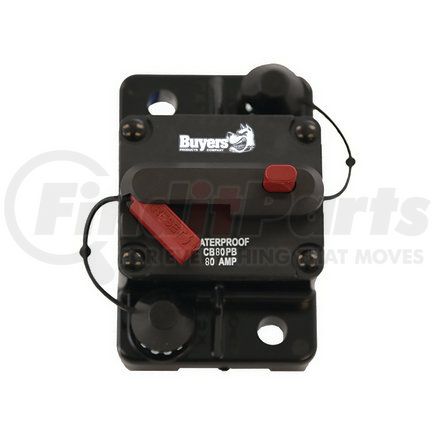 cb80pb by BUYERS PRODUCTS - Circuit Breaker - 80 AMP, with Manual Push-To-Trip Reset
