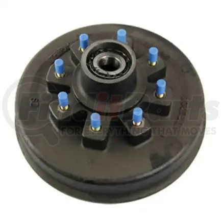 347627 by CURT MANUFACTURING - Brake Drum Hub Assembly for 8;000-lb. Hybrid Axle-8 on 6.5in.; 5/8in. Stud