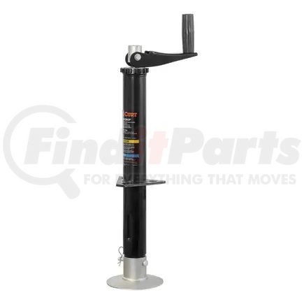 733926 by CURT MANUFACTURING - Lippert 733926 Quick Drop Drill-Operated Trailer Tongue Jack; 2;000 lbs; 14in. Travel