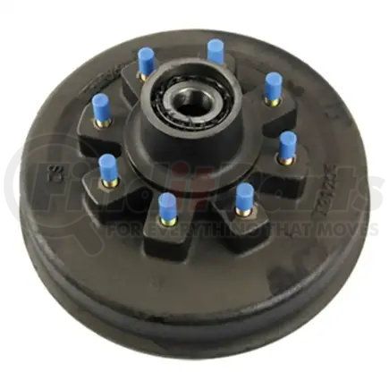 2772121 by CURT MANUFACTURING - Brake Drum Hub Assembly for 8;000-lb. Axle- 8 on 6.5in.; 5/8in. Stud