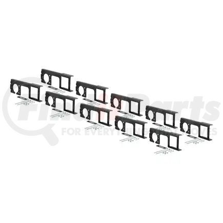 58000010 by CURT MANUFACTURING - Easy-Mount Wiring Brackets for 4 or 5-Flat/6 or 7-Round (2in. Receiver; 10-Pack)