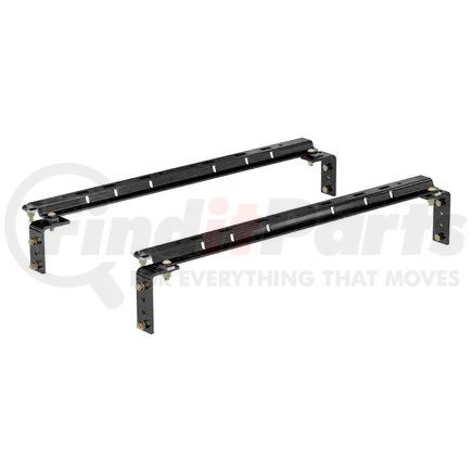 16100 by CURT MANUFACTURING - CURT 16100 Industry-Standard 5th Wheel Hitch Rails and Brackets; Gloss Black; 25;000 Pounds