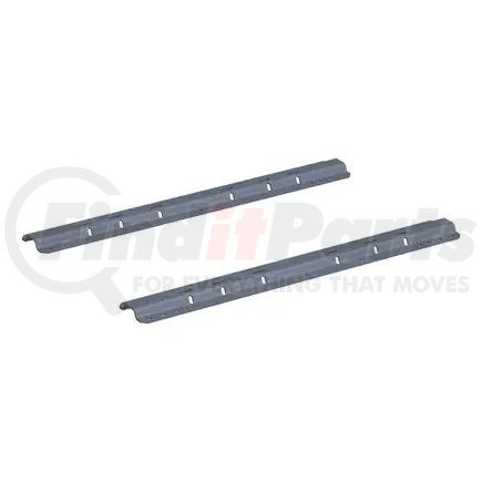 16205 by CURT MANUFACTURING - CURT 16205 Industry-Standard 5th Wheel Hitch Rails; Grey Teridium; 40;000 Pounds
