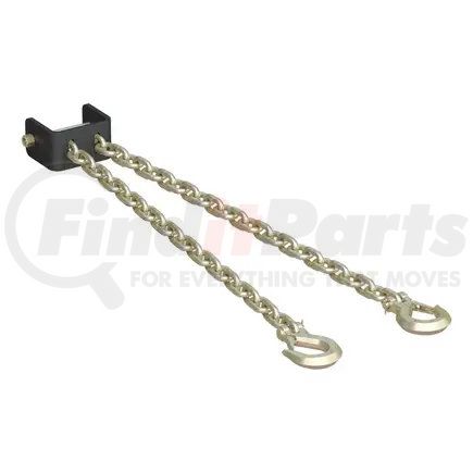 16613 by CURT MANUFACTURING - Crosswing Fifth Wheel Safety Chain Assembly