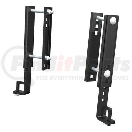 17515 by CURT MANUFACTURING - Replacement TruTrack 8in.Adjustable Support Brackets (2-Pack)