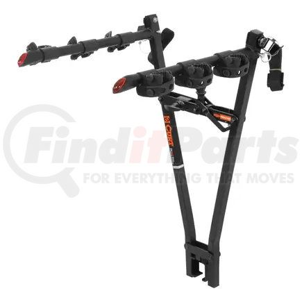 18013 by CURT MANUFACTURING - CURT 18013 Clamp-On Trailer Hitch Bike Rack Mount; Fits 2-Inch Shank; 3 Bicycles