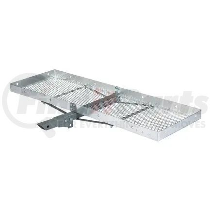 18100 by CURT MANUFACTURING - 60in. x 20in. Aluminum Tray-Style Cargo Carrier (Folding 2in. Shank; 500 lbs.)