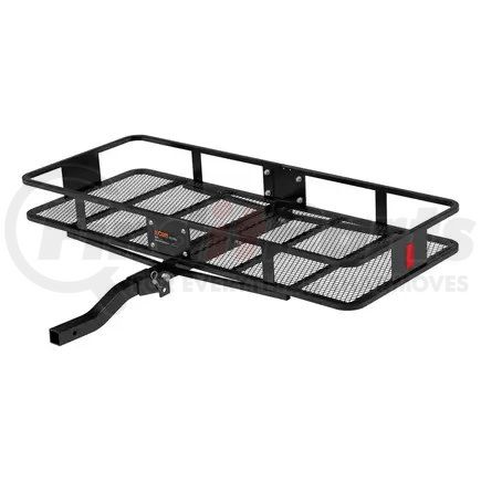 18153 by CURT MANUFACTURING - 60in. x 24in. Black Steel Basket Cargo Carrier (Folding 2in. Shank; 500 lbs.)