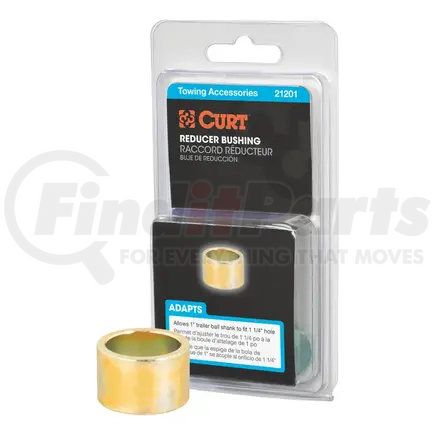 21201 by CURT MANUFACTURING - Trailer Ball Reducer Bushing (From 1-1/4in. to 1in. Stem; Packaged)