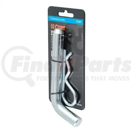 21581 by CURT MANUFACTURING - 5/8in. Hitch Pin (2in. or 2-1/2in. Receiver; Zinc; Packaged)