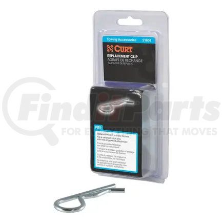 21601 by CURT MANUFACTURING - CURT 21601 Trailer Hitch Clip for 1/2 or 5/8-Inch Pin