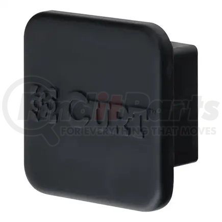 22272 by CURT MANUFACTURING - CURT 22272 Rubber Trailer Hitch Cover; Fits 2-Inch Receiver