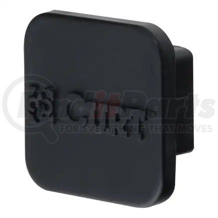 22271 by CURT MANUFACTURING - CURT 22271 Rubber Trailer Hitch Cover; Fits 1-1/4-Inch Receiver