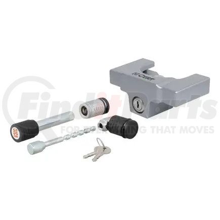 23088 by CURT MANUFACTURING - Hitch/Coupler Lock Set (2in. Receiver; 1/2in. to 2-1/2in. Latch; 2in./2-5/16in.